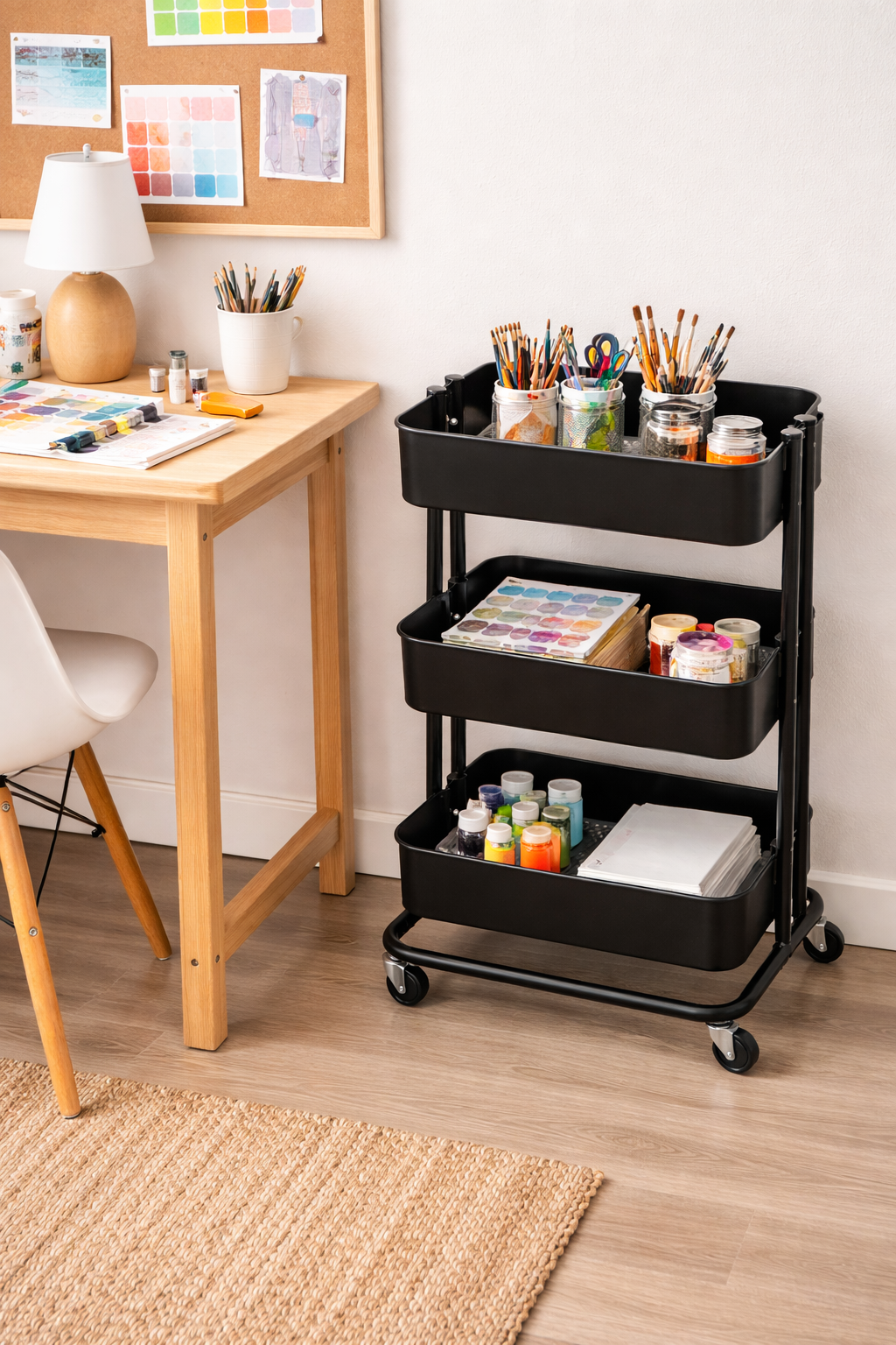 3 Tier Rolling Storage Cart