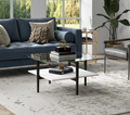 Glass top coffee table